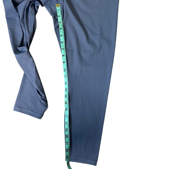 ATHLETA • Transcend Rib High-Rise 7/8 Legging Shadow Blue Size L - Picture 14 of 15